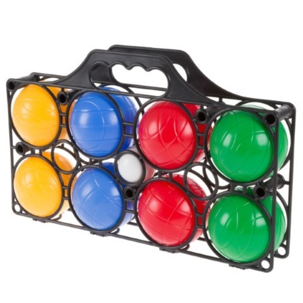 Toy Time Beginner 8 Colorful Bocce Balls Set, Pallino and Carrying Case, Outdoor Game, Kids, Adults, Family 892418DUY